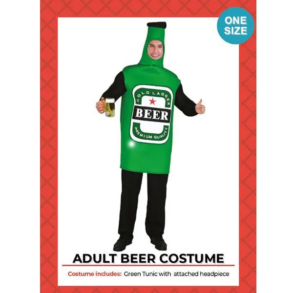 Adult Oktoberfest Novelty Beer Bottle Man Costume