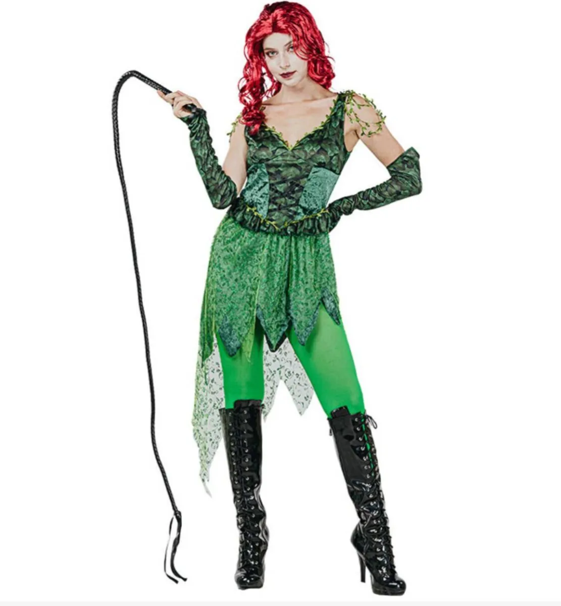 Adult Poisonous Ivy Villain Women Halloween Costume