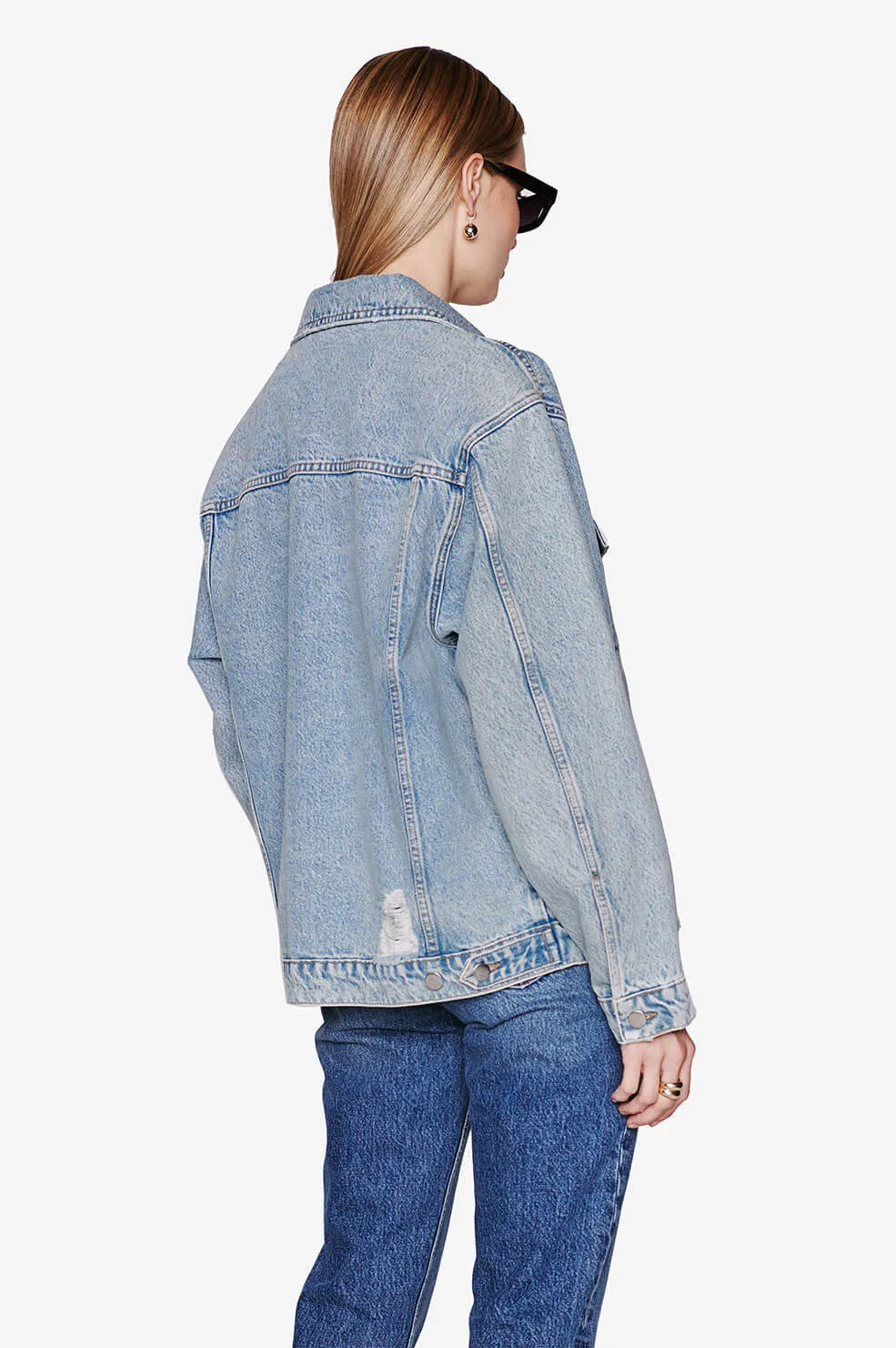 Anine Bing - Rory Denim Jacket in Vintage Blue