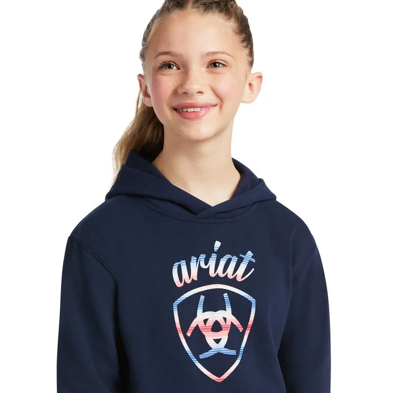 Ariat Girl's Real Serape Logo Hoodie