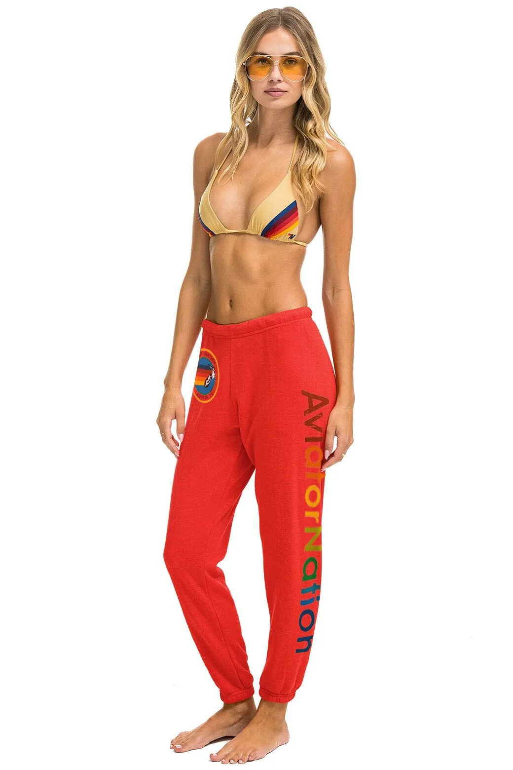 AVIATOR NATION AUSTIN  SWEATPANTS - RED