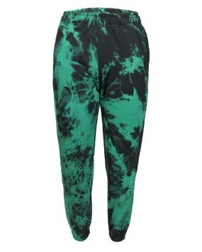 Black and Green Tie Dye Sweatpants