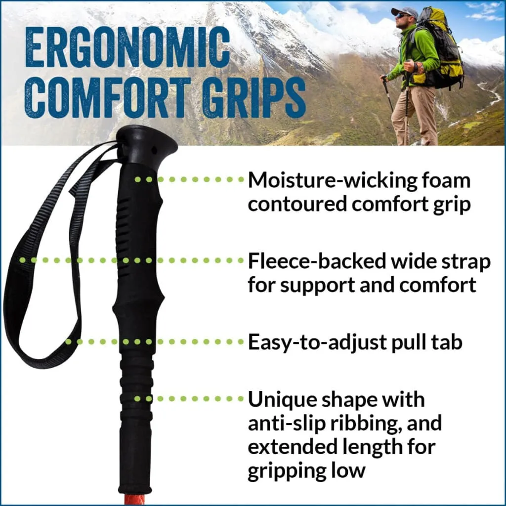 Cape Cod Nordic Walking Group Walking Poles - Dunes of the Cape Design - Choice of Grips - 2 poles, Tips & Bag - $10 donated to Cape Cod Nordic Walking Group - For Heights up to 6’2”