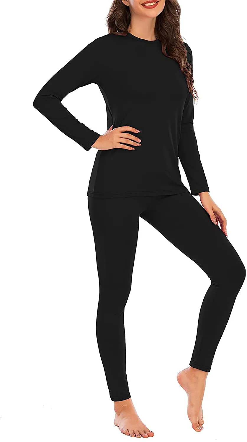 Century Star Thermal Underwear for Women Long Johns Set with Fleece Lined Base Layer Ultra Soft Women Thermal Set