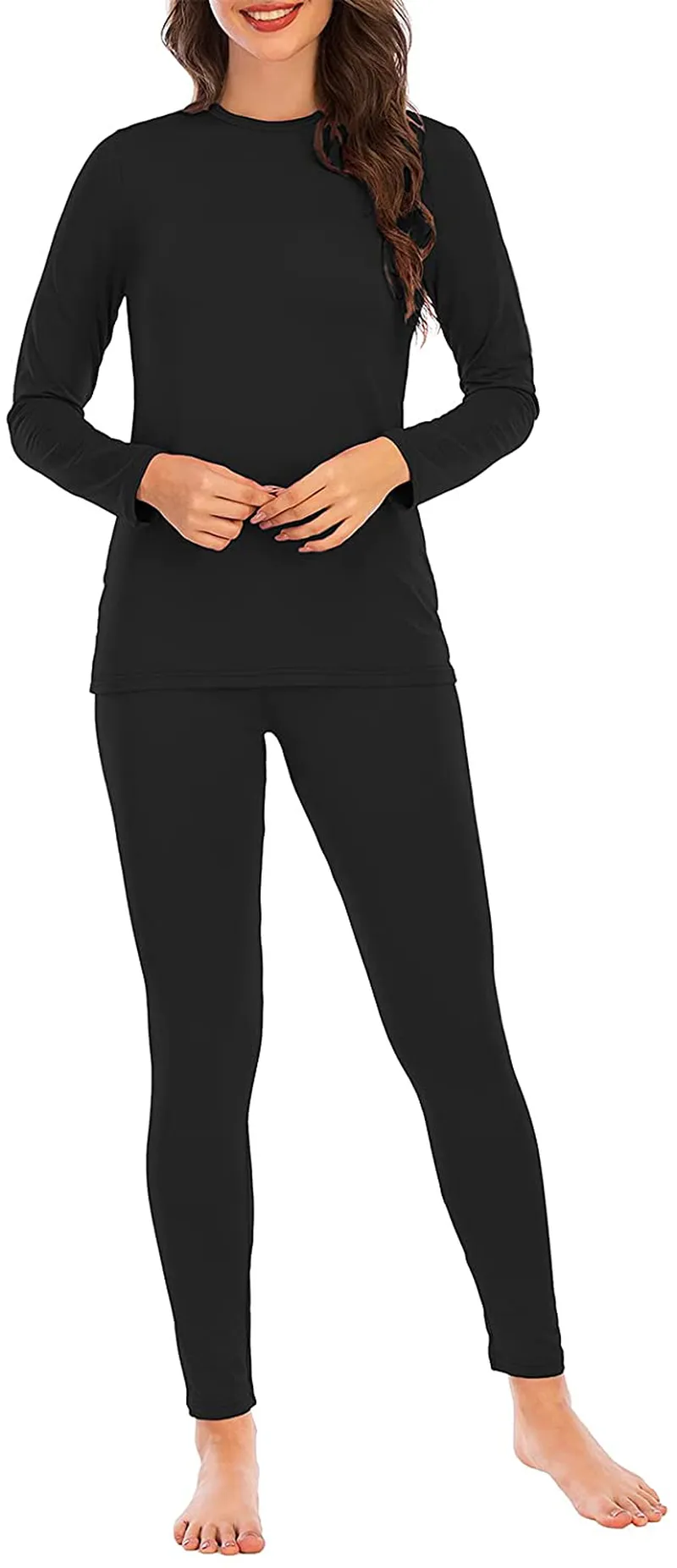 Century Star Thermal Underwear for Women Long Johns Set with Fleece Lined Base Layer Ultra Soft Women Thermal Set