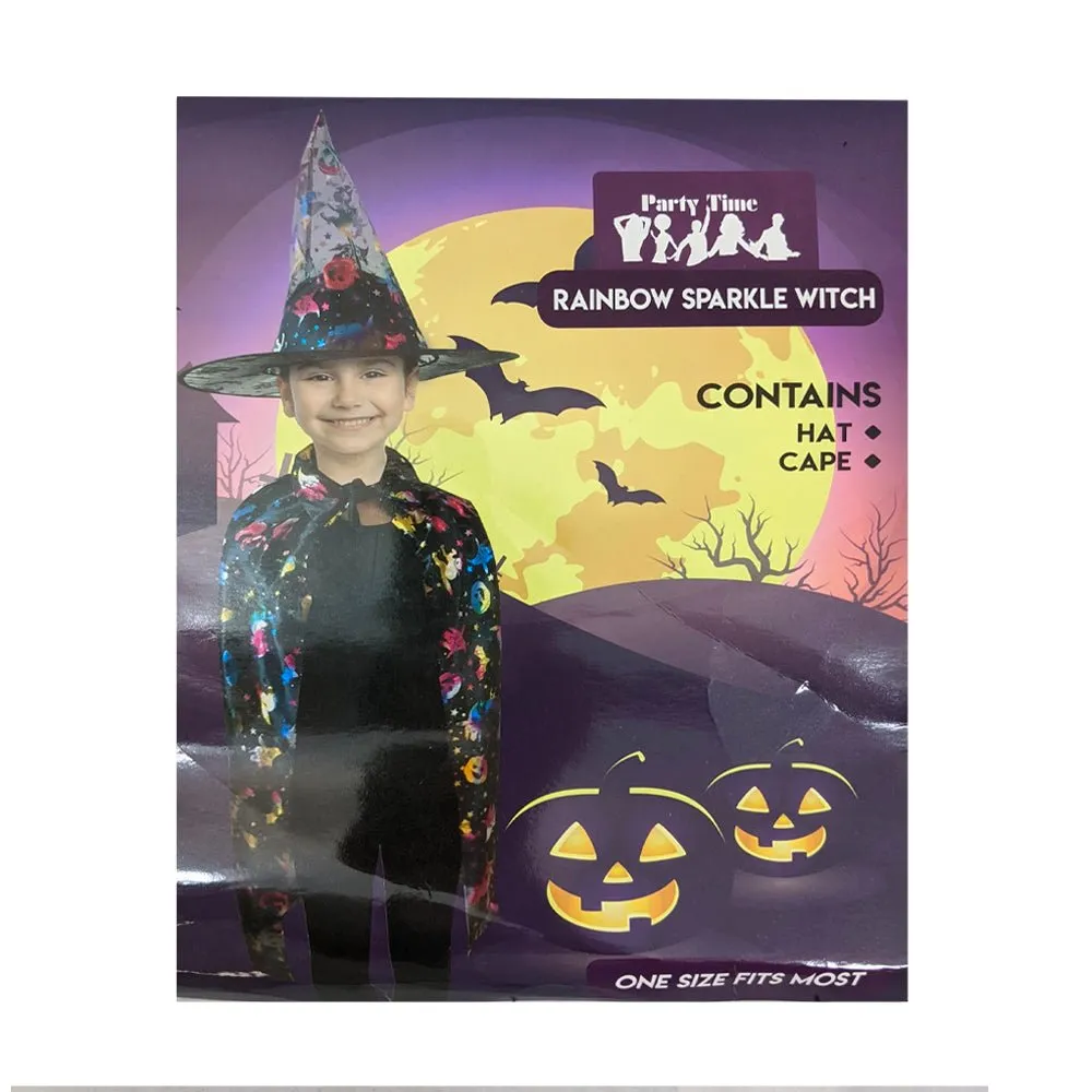 Children Rainbow Witch Costume