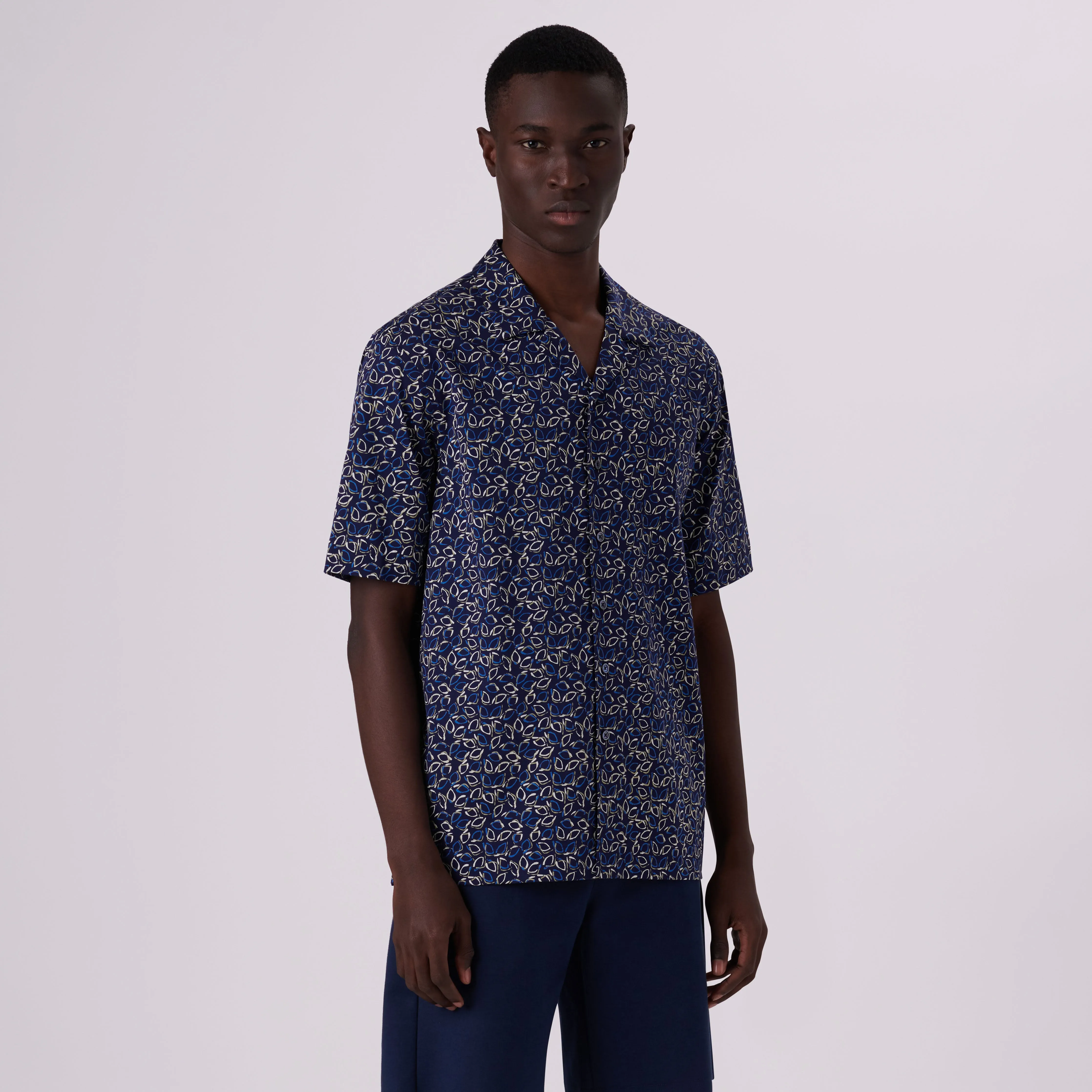 Cole Abstract Print OoohCotton Camp Shirt