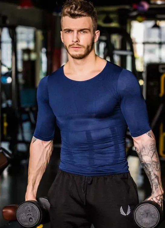 Compression Body Building Shirt Men