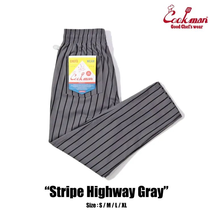 Cookman Chef Pants - Stripe : Highway Gray