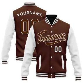 Custom Raglan Sleeves Jacket Bomber Full-Snap Varsity Letterman Personalized Jacket FZ005-D025002-15