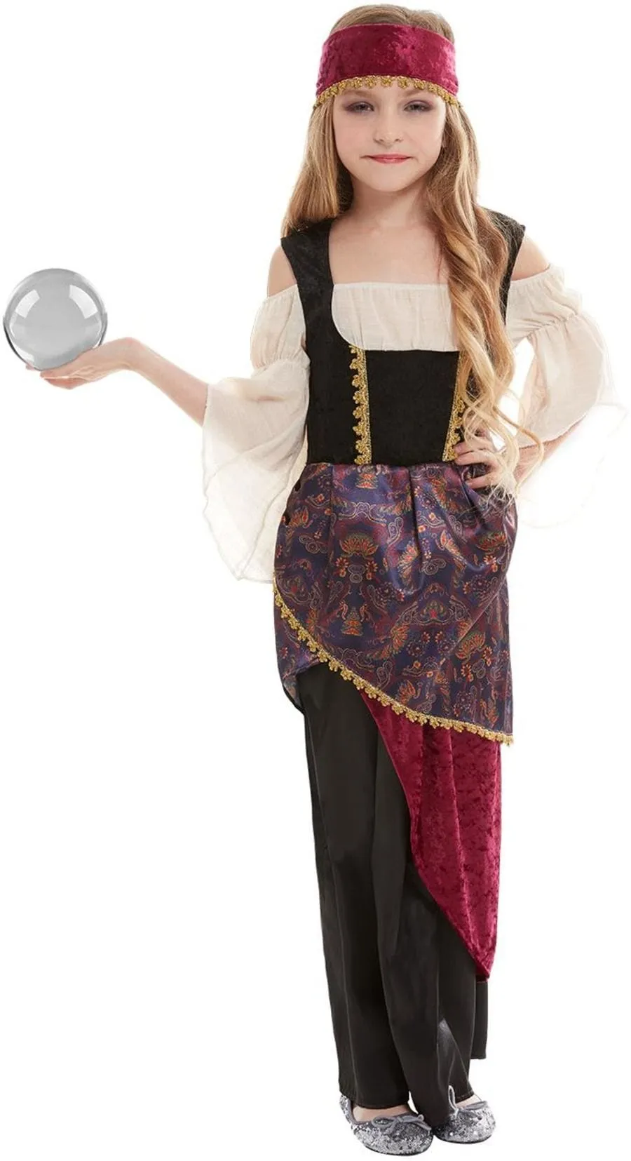 Deluxe Esmeralda Fortune Teller Children's Costume