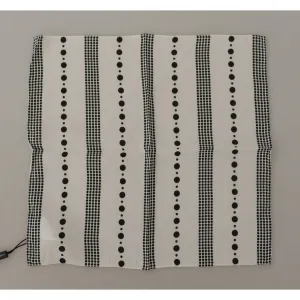 Dolce & Gabbana Elegant Dotted Stripe Men's Square Scarf