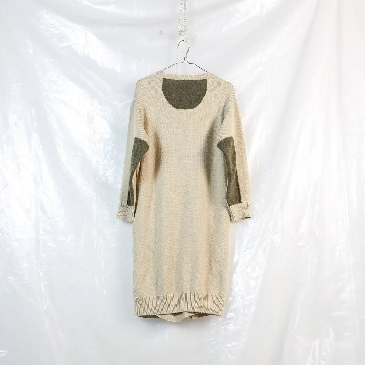 elbow patch sweater dress