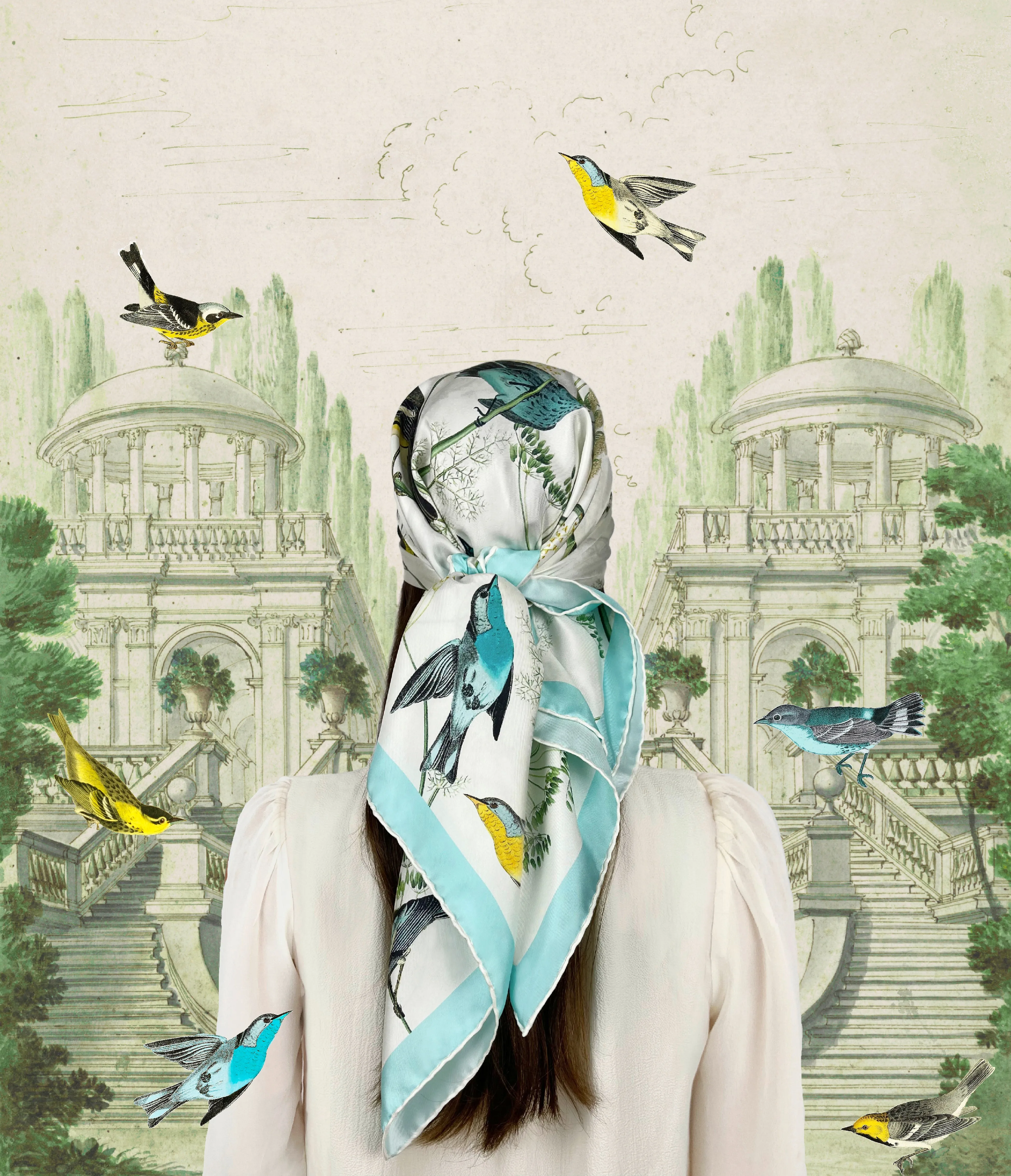 Elwyn New York Warbler's Paradise Scarf