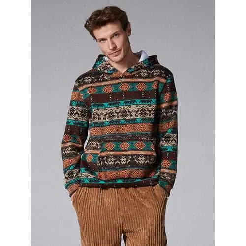 Ethnic Vintage Printing Hoodies