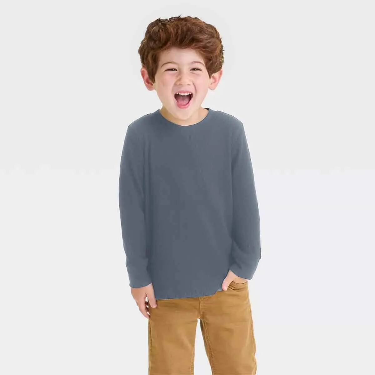 Excellent Kid's Thermal Long Sleeve Winter Knit Wear Shirt