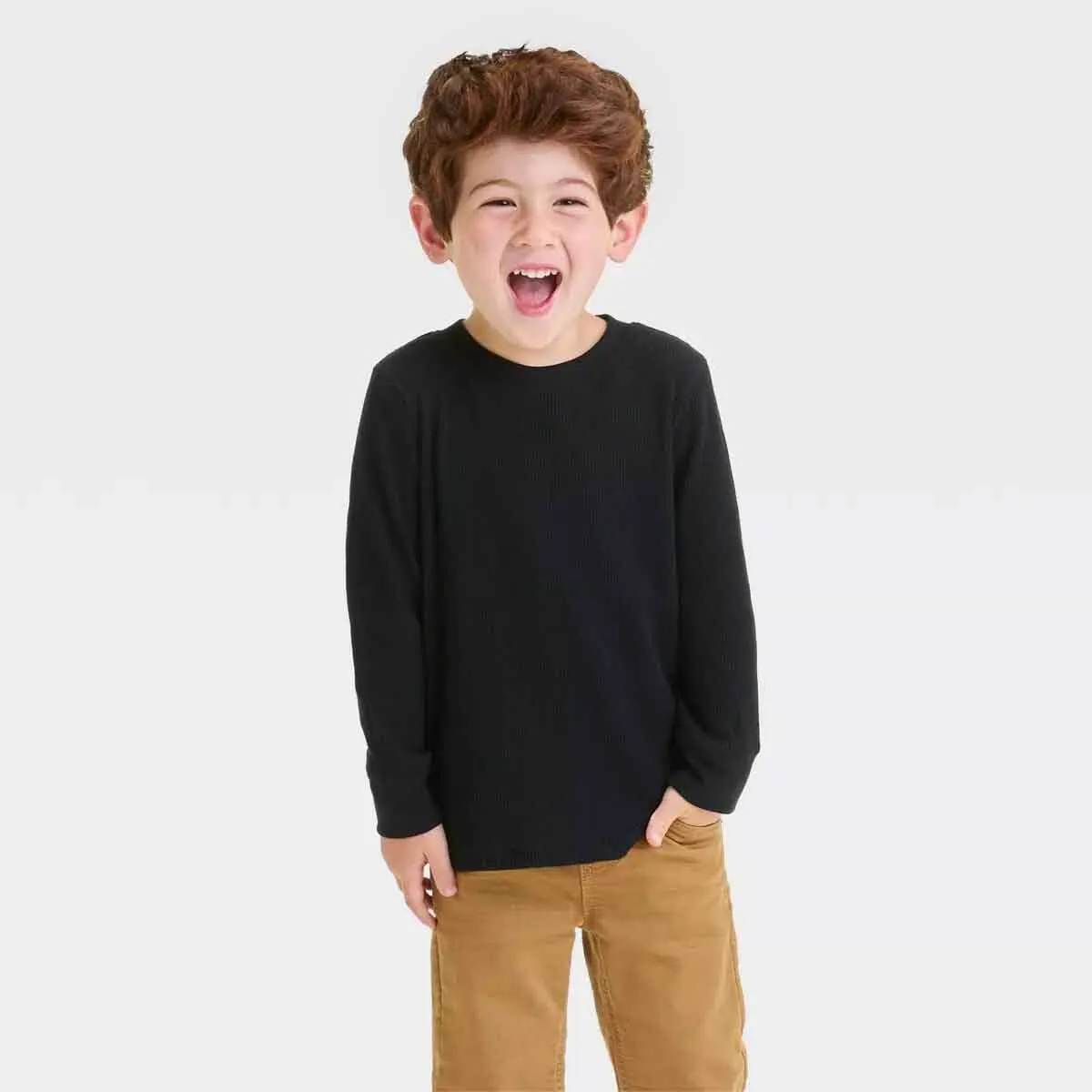 Excellent Kid's Thermal Long Sleeve Winter Knit Wear Shirt