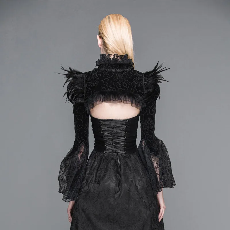 Feathers and Lace Shrug