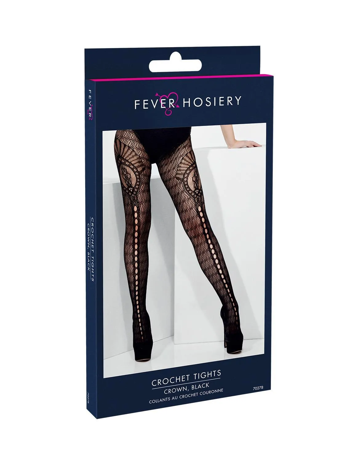 Fever Crown Crochet Tights