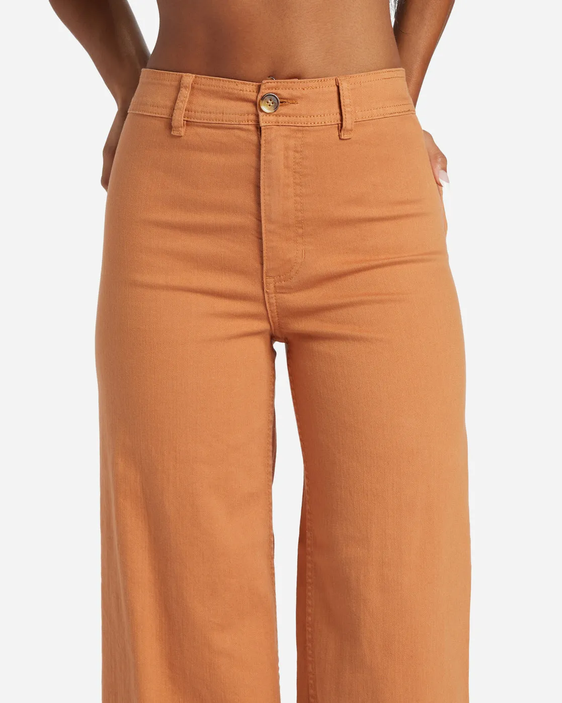 Free Fall High-Waist Pants - Toffee