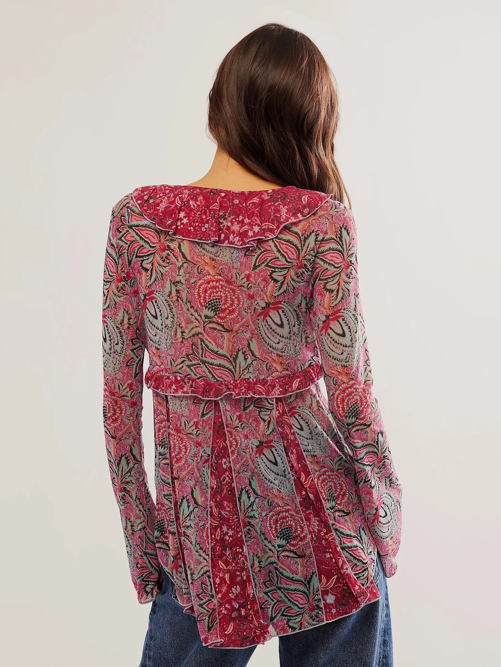 Free People Wildest Dreams Tunic - Raspberry Combo