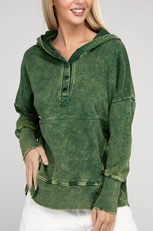 French Terry Kangaroo Pocket Hoodie