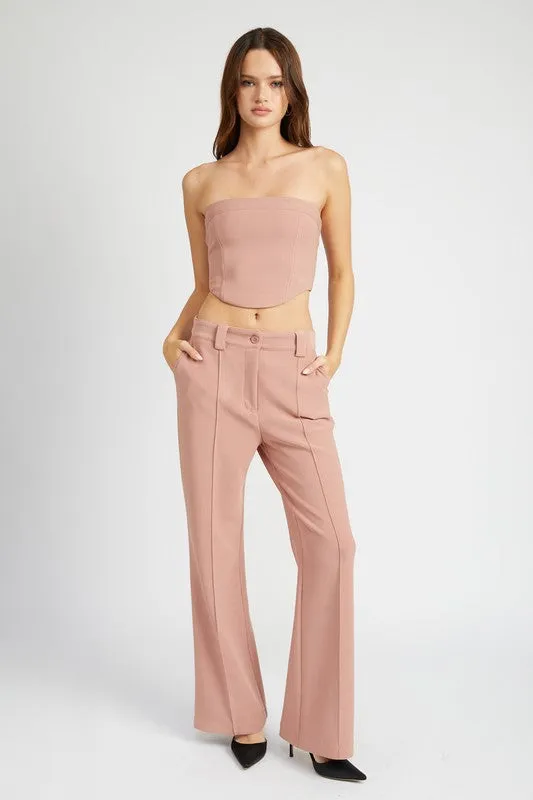 Front seam pants