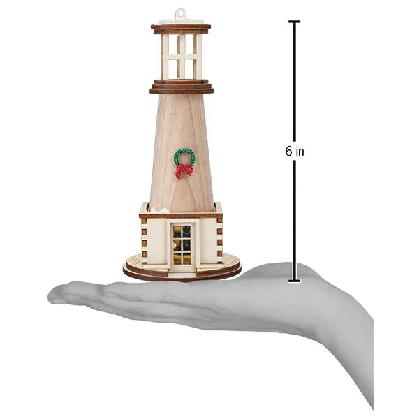 Holiday Lighthouse Ornament