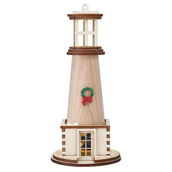 Holiday Lighthouse Ornament