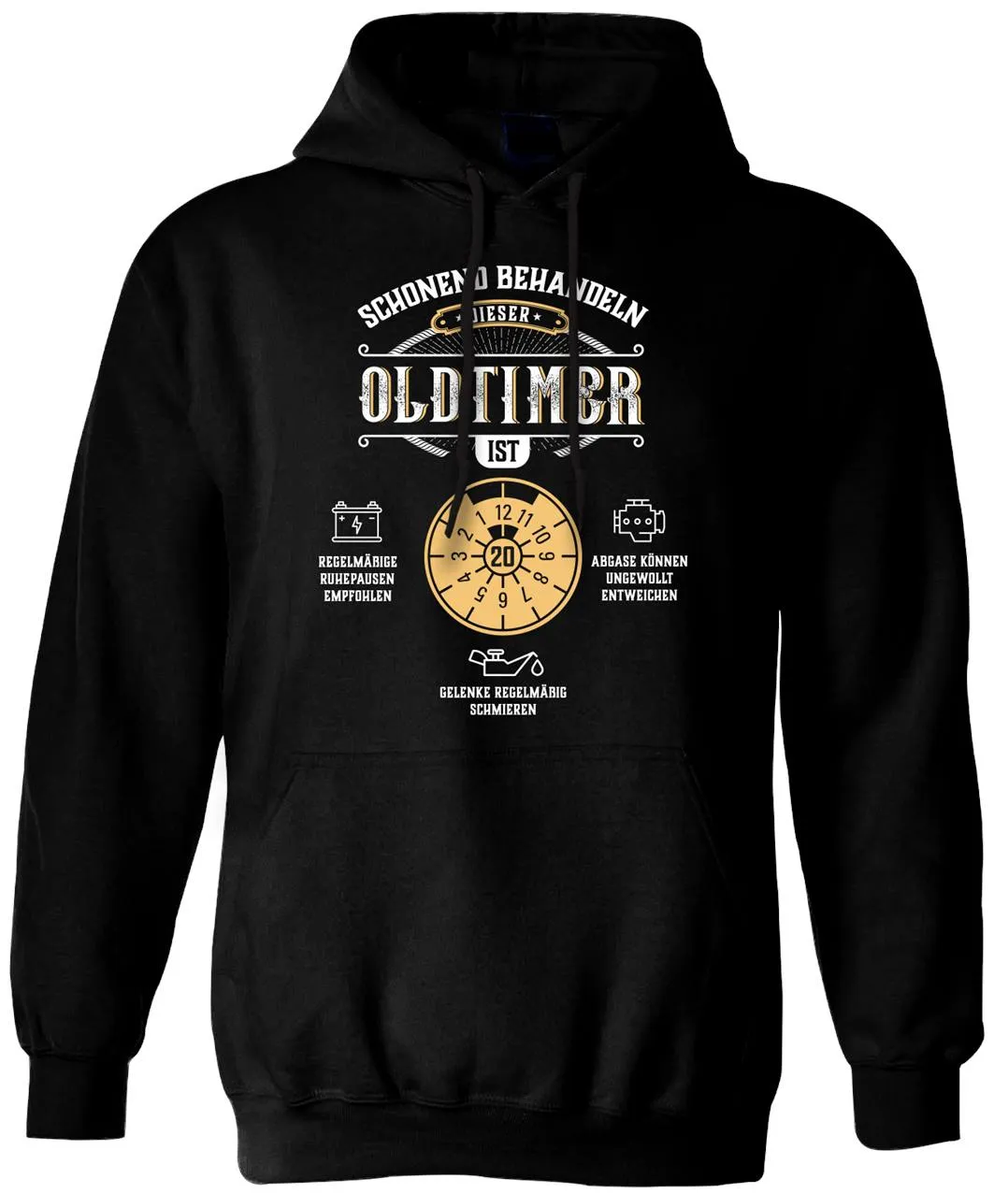 Hoodie - Schonend behandeln Dieser Oldtimer ist - Geburtstagszahl -