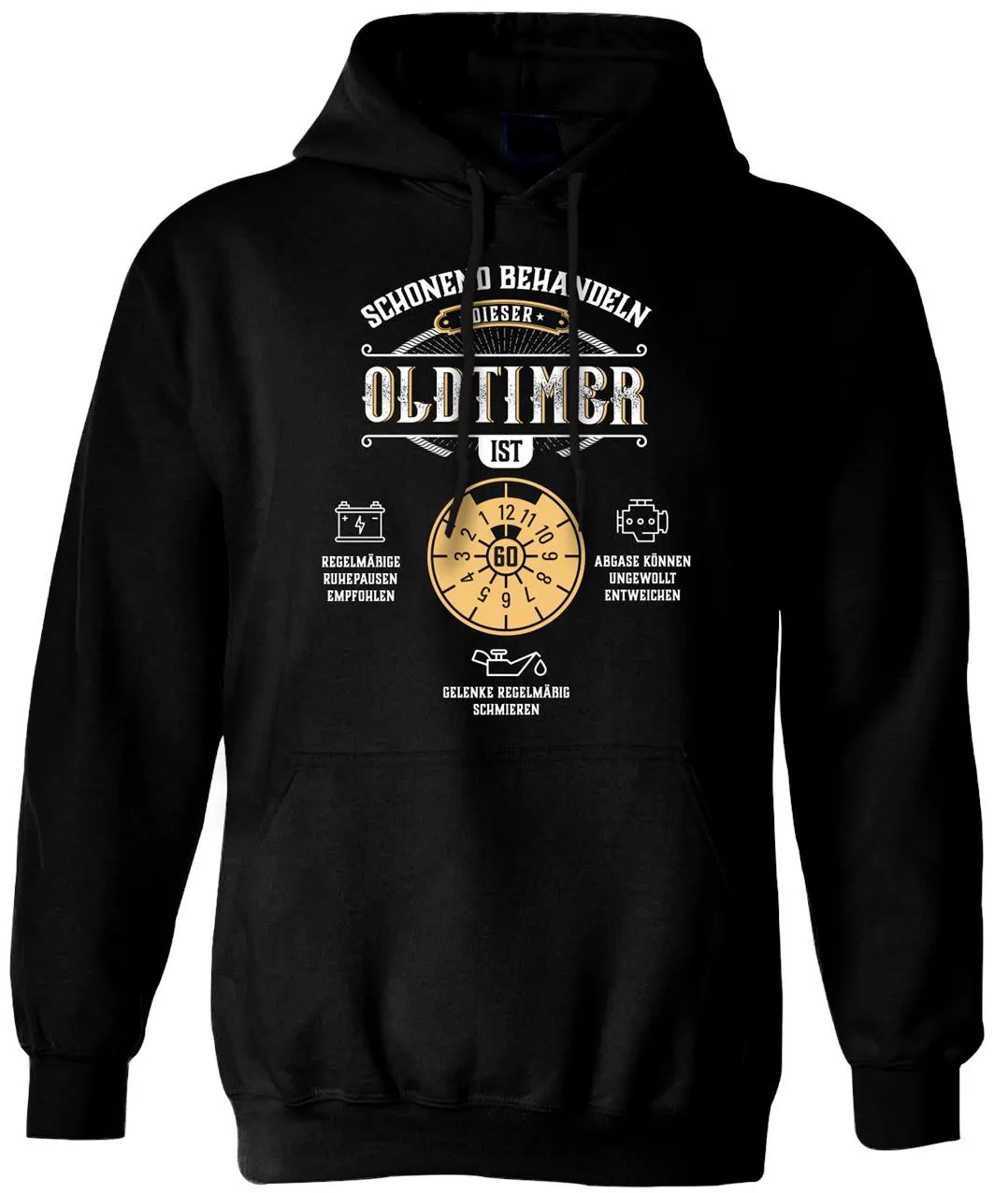 Hoodie - Schonend behandeln Dieser Oldtimer ist - Geburtstagszahl -