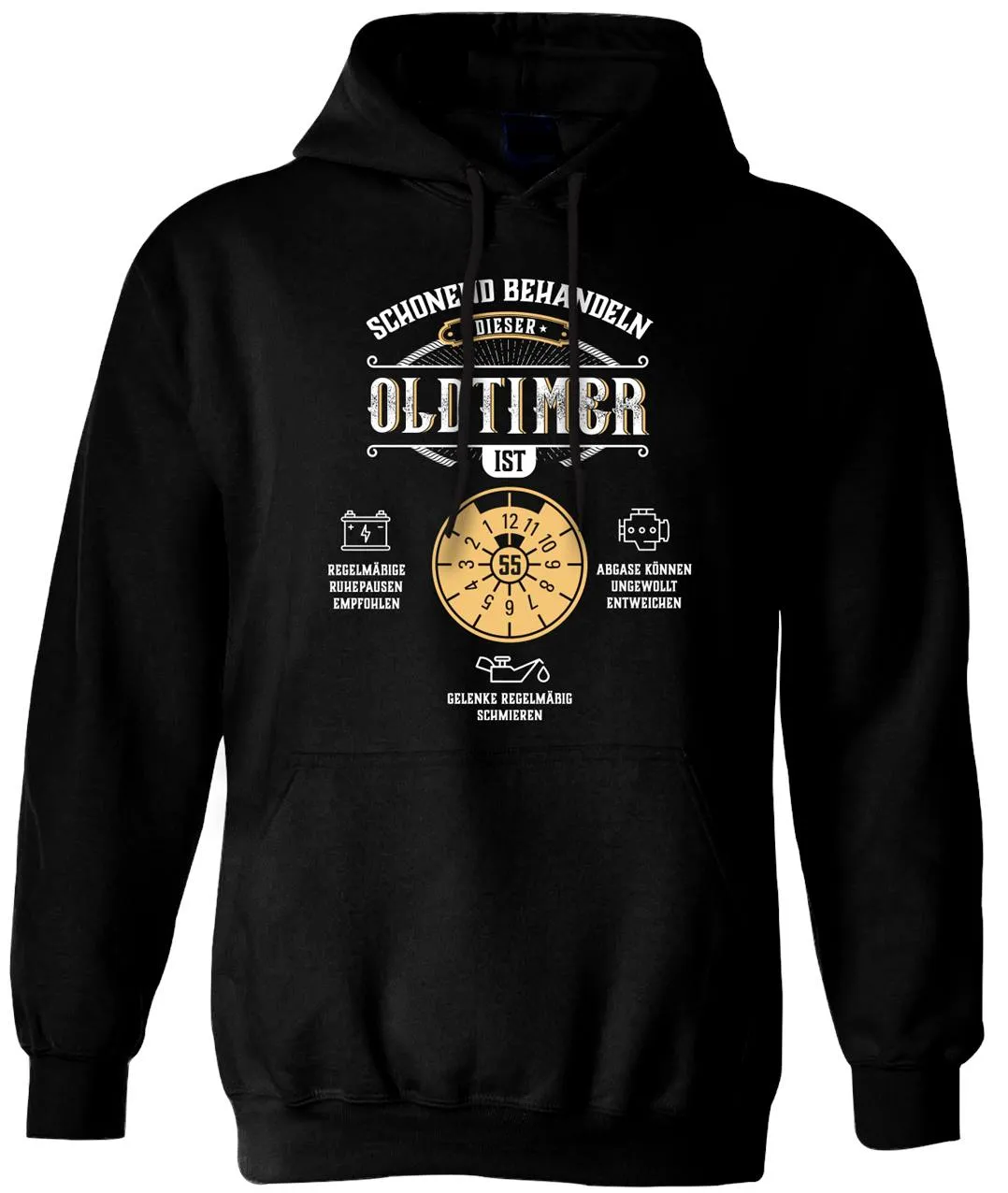 Hoodie - Schonend behandeln Dieser Oldtimer ist - Geburtstagszahl -