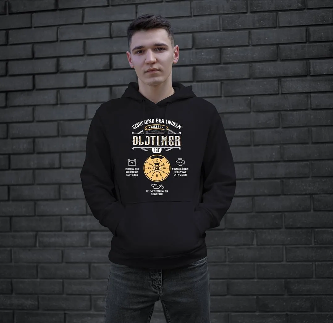 Hoodie - Schonend behandeln Dieser Oldtimer ist - Geburtstagszahl -