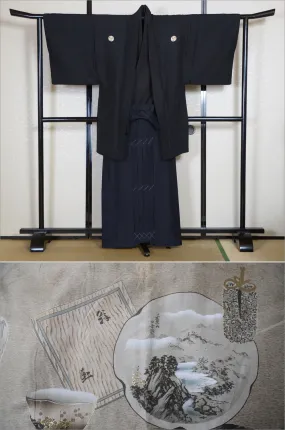 Jacket, kimono, hakama set / JKH #1-281