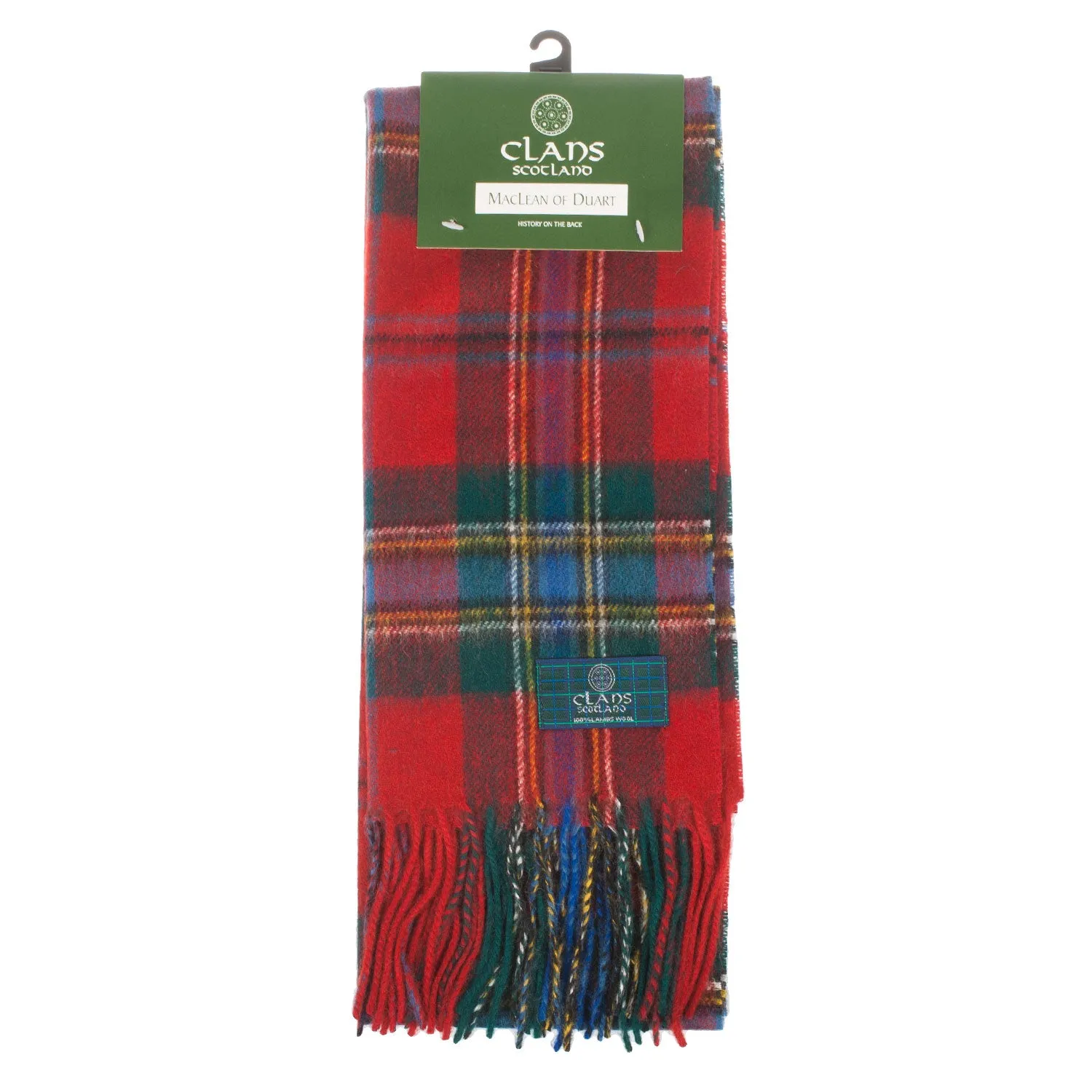 Lambswool Scottish Tartan Clan Scarf  Maclean Of Duart