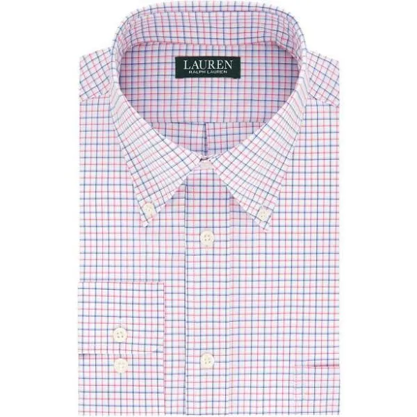 Lauren Ralph Lauren classic fit non-iron men's dress Shirt purple