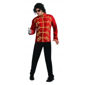 Mens Michael Jackson Deluxe Red Military Jacket