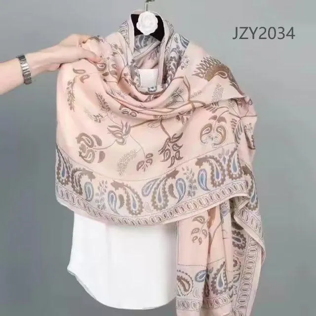 New Women Paisley Pint Cotton/Viscose Fashion Scarf for All Season