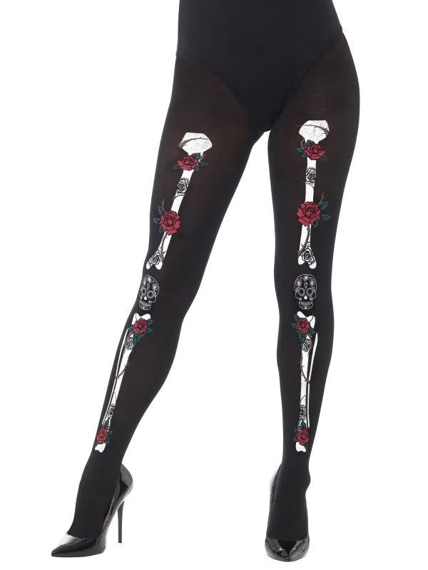 Opaque Day of the Dead Tights