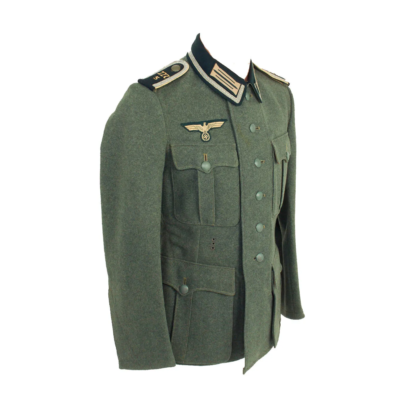 Original German WWII Heer Army Infantry Machine Gun Unit Unteroffizier NCO M36 Field Tunic