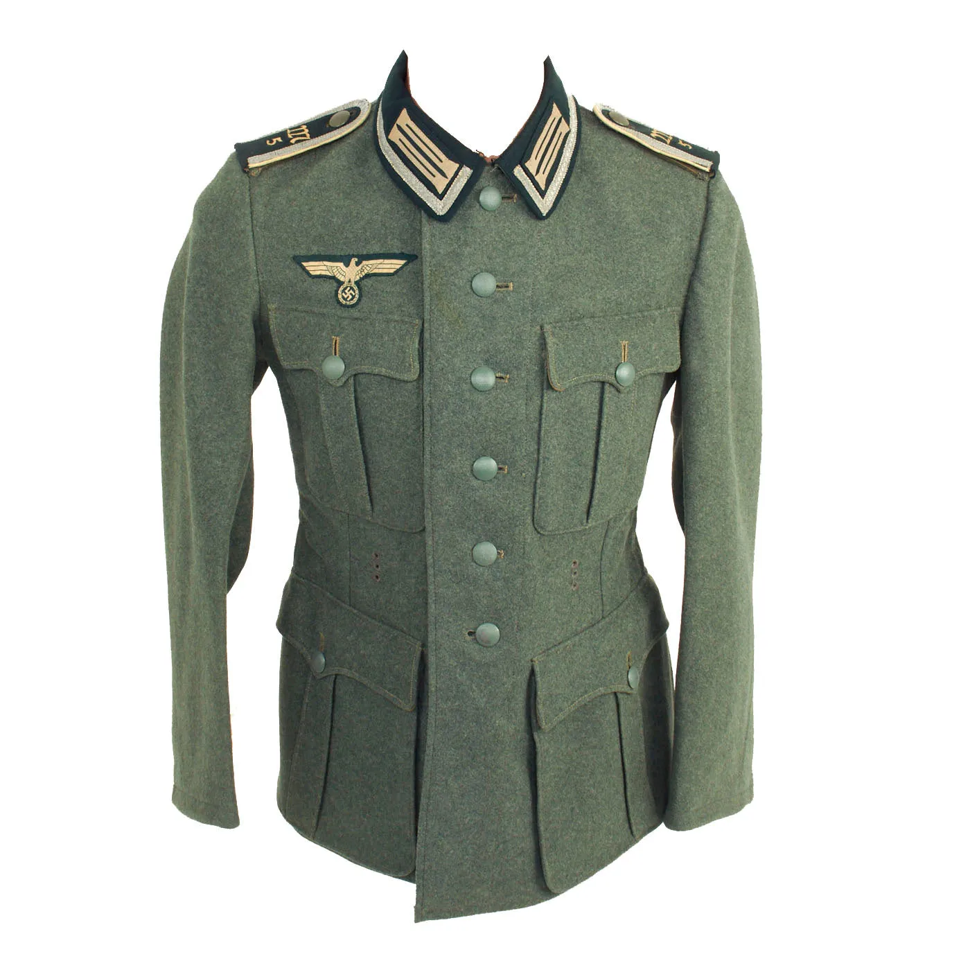 Original German WWII Heer Army Infantry Machine Gun Unit Unteroffizier NCO M36 Field Tunic