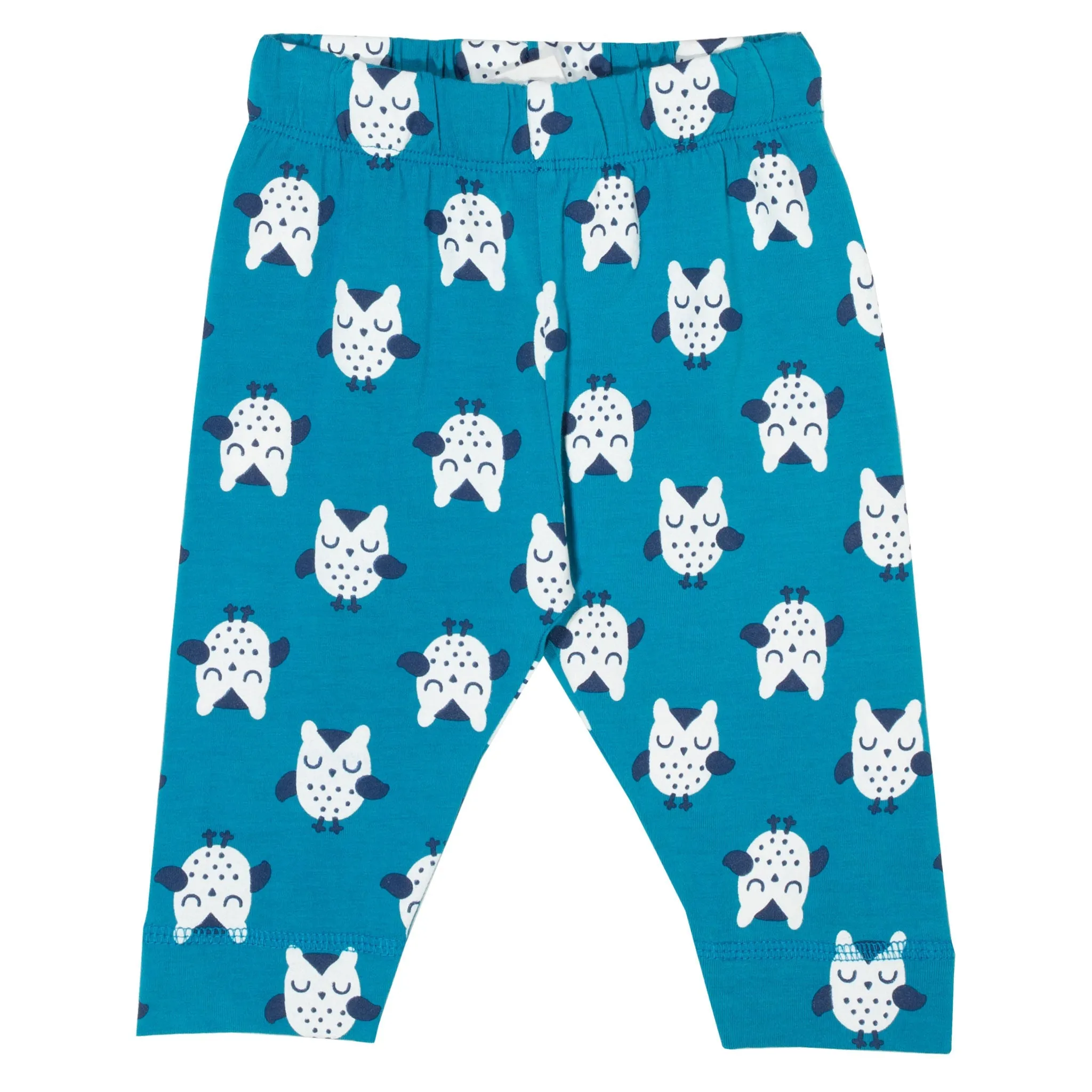 Owl leggings blue