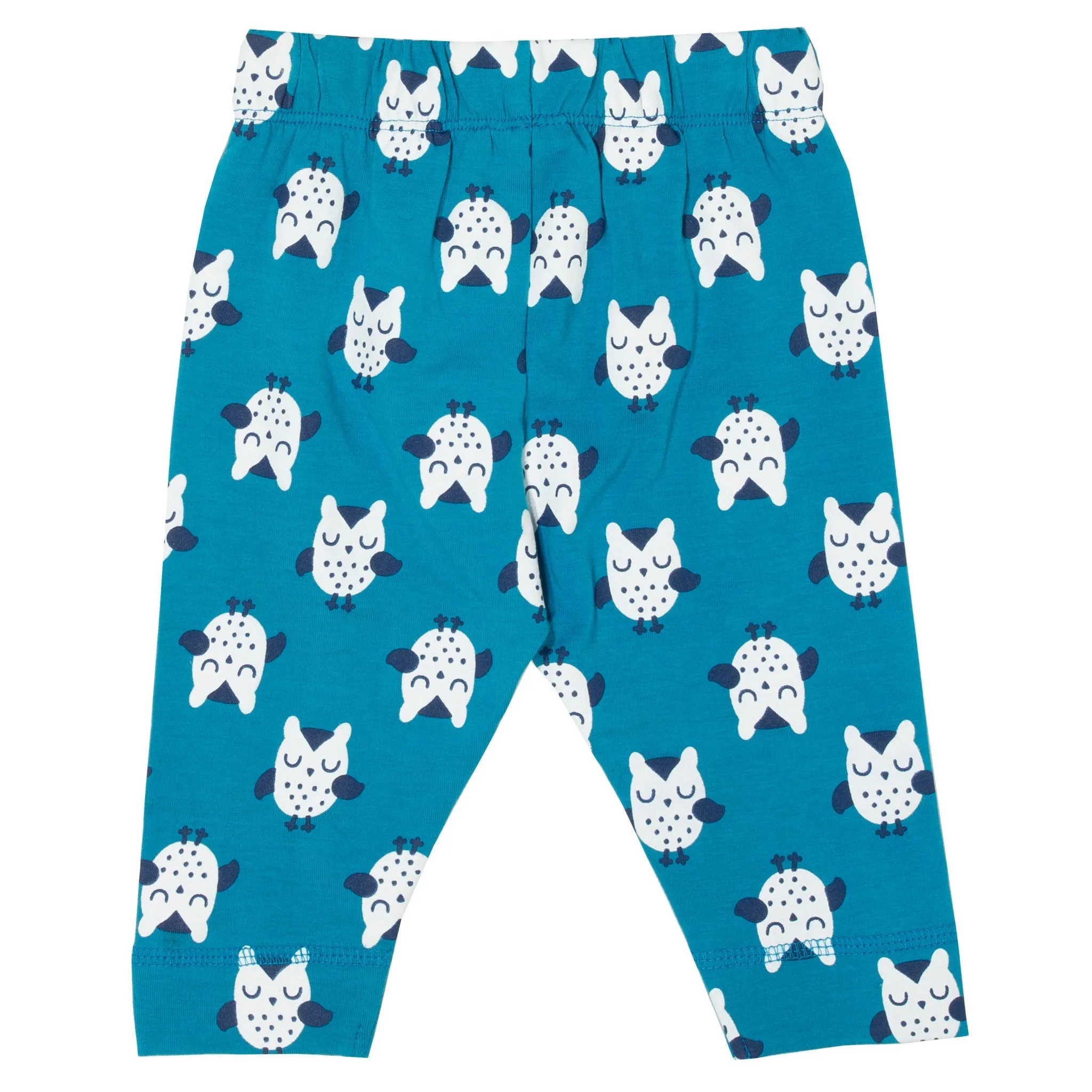 Owl leggings blue