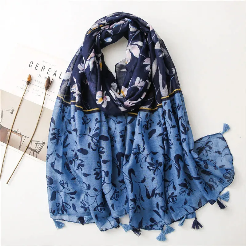 Paisley Abstract Floral Shawl Scarf