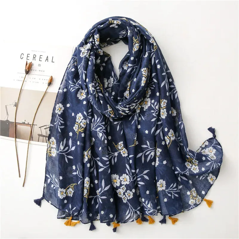 Paisley Abstract Floral Shawl Scarf