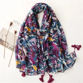 Paisley Abstract Floral Shawl Scarf