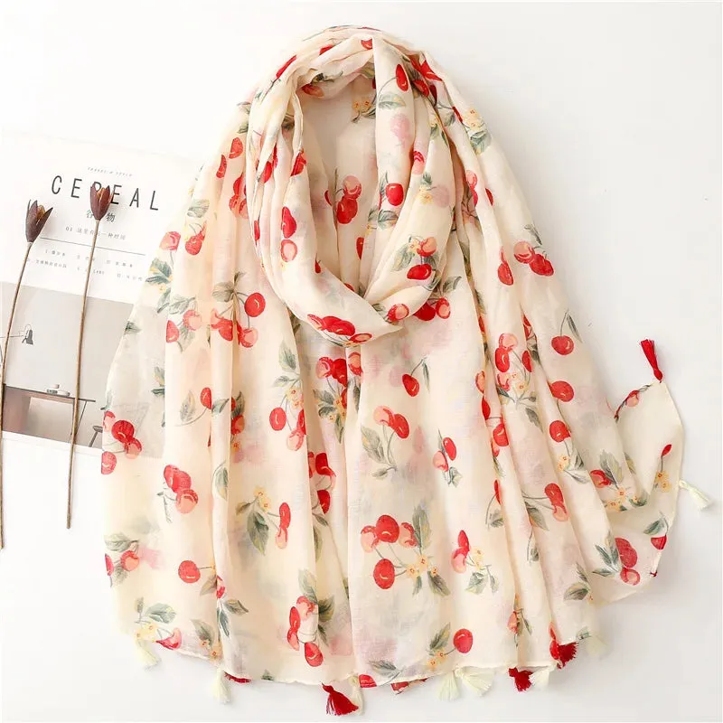 Paisley Abstract Floral Shawl Scarf