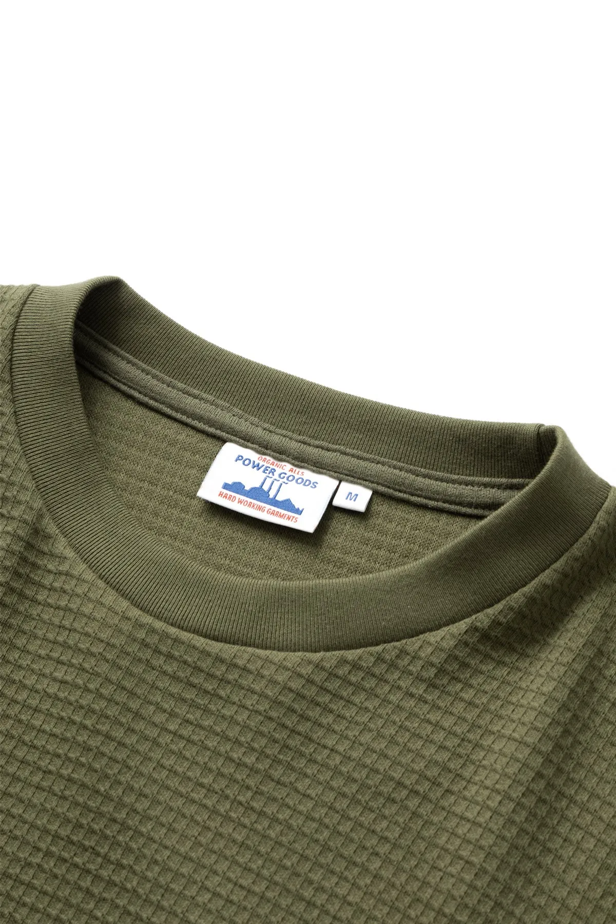 Power Goods - Thermal Waffle Long Sleeve Tee - Olive