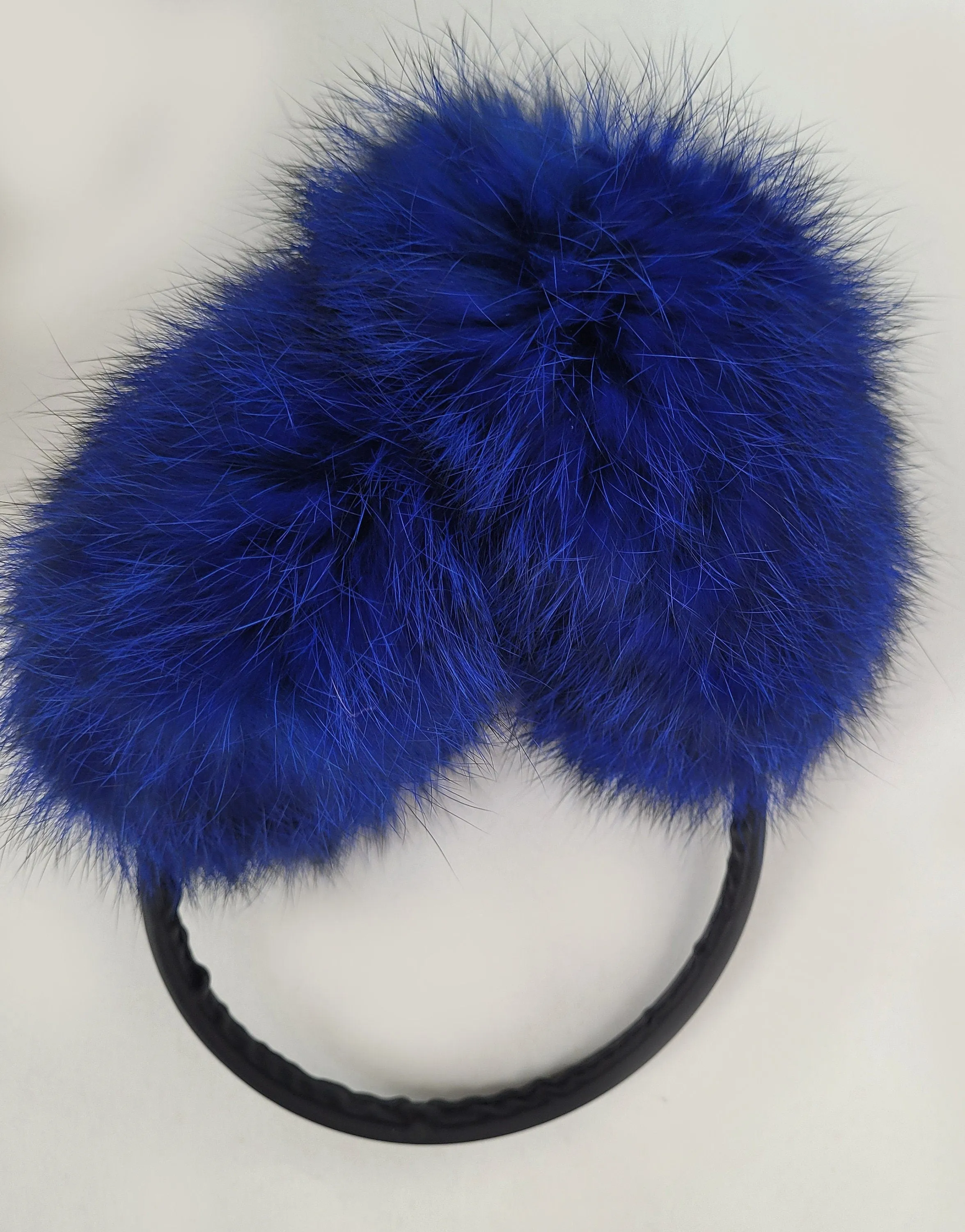 Real Fur Earmuffs, Rabbit Fur Ear Warmer, Blue Earmuffs, Large Ear Muffs, Fluffy Ear Muffs, Rabbit Fur Earmuffs, Ear Warmers, Royal Blue