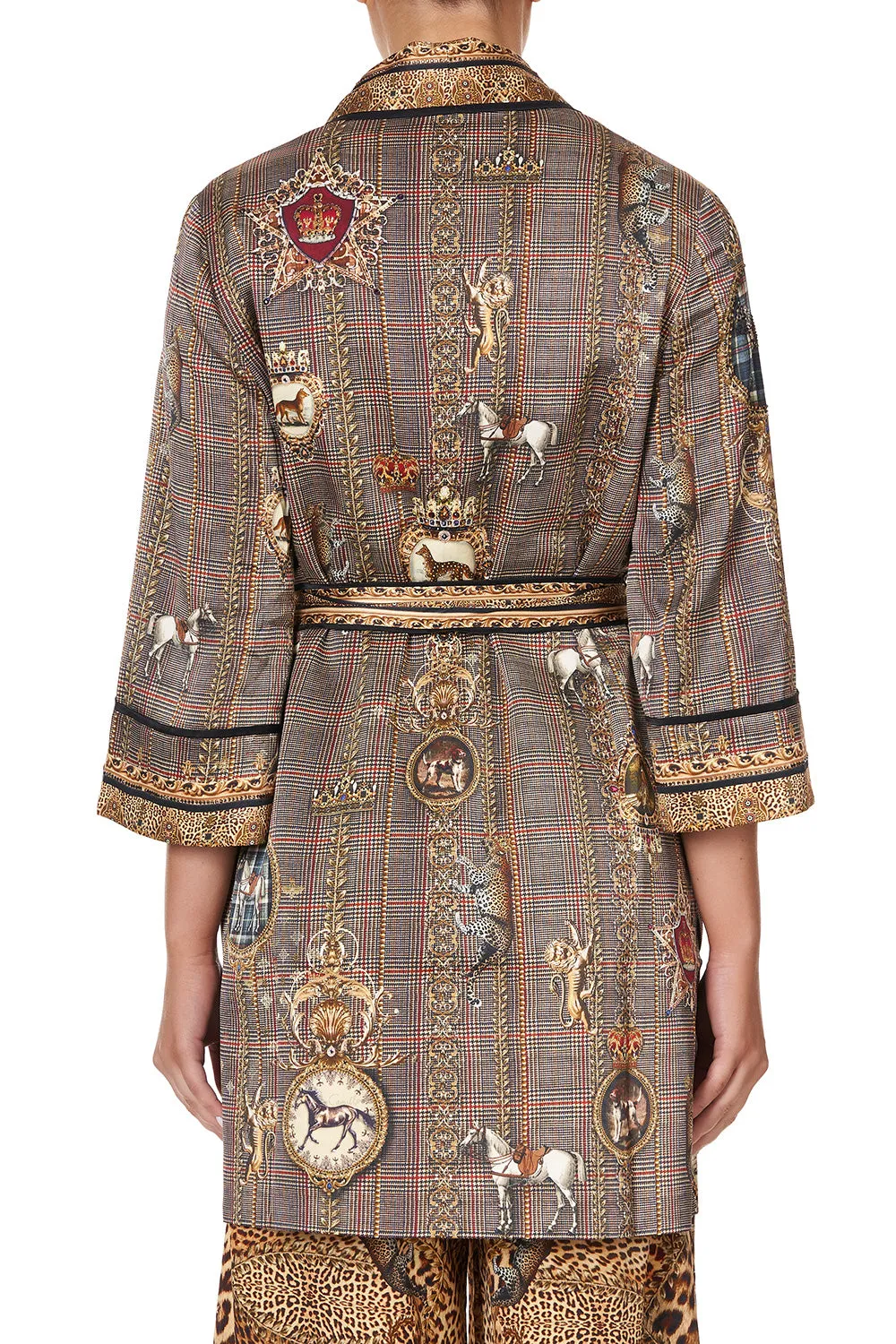 ROLL COLLAR PAJAMA JACKET LADY LODGE